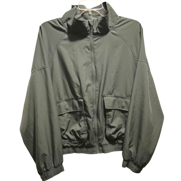 Old Navy Green StretchTech Zip-Front Jacket  Plus Size 2X - Picture 4 of 9